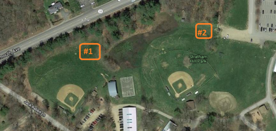 Locations at Stratham Hill Park