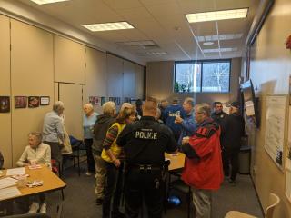 Coffee with a Cop in the Senior Gathering Space