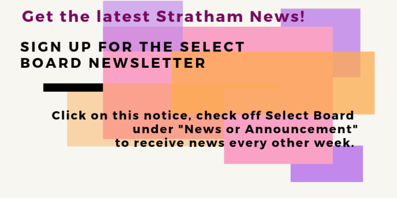 Click here to sign up for Select Board newsletter